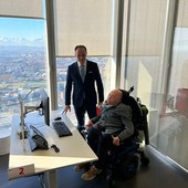 Max lunedì scorso con il presidente Cirio nel suo ufficio in Regione Max lunedì scorso con il presidente Cirio nel suo ufficio in Regione
