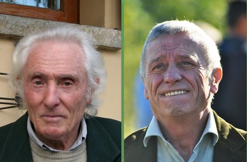 L'architetto Renato Maurino ed il sindaco di Crissolo Aldo Perotti