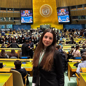 Una studentessa dell'ISS Alberghiero "Donadio" di Dronero alle Nazioni Unite di New York Una studentessa dell'ISS Alberghiero "Donadio" di Dronero alle Nazioni Unite di New York