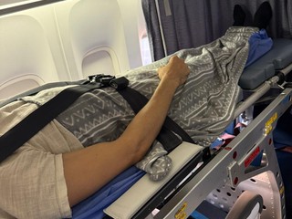 Mattia Vignolo sull'aereo