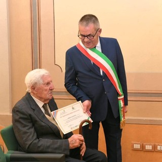 Nino Ardito con il sindaco Zoppi