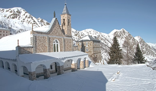Il santuario di Sant'Anna di Vinadio immortalato dalle webcam di i-gate.it