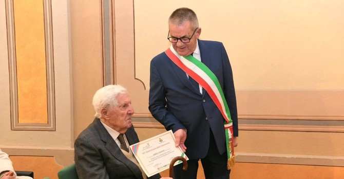 Nino Ardito con il sindaco Zoppi Nino Ardito con il sindaco Zoppi