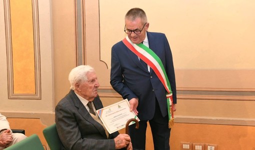 Nino Ardito con il sindaco Zoppi Nino Ardito con il sindaco Zoppi