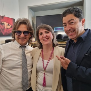 Silvia Gullino con Salvo Nugnes e Riccardo Testa