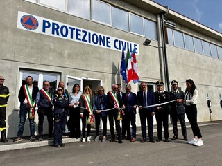 Saluzzo, inaugurazione della nuova sede della Protezione civile nelal ex Caserma Filippi