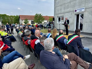 Saluzzo, inaugurazione della nuova sede della Protezione civile nelal ex Caserma Filippi
