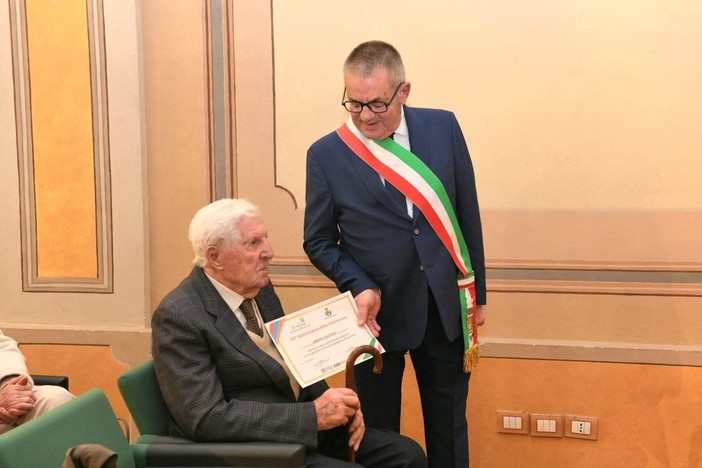 Nino Ardito con il sindaco Zoppi Nino Ardito con il sindaco Zoppi