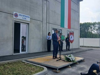 Saluzzo, inaugurazione della nuova sede della Protezione civile nelal ex Caserma Filippi
