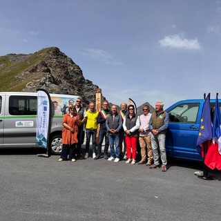 L'incontro della autorità italo-francesi sul Colle dell'Agnello L'incontro della autorità italo-francesi sul Colle dell'Agnello