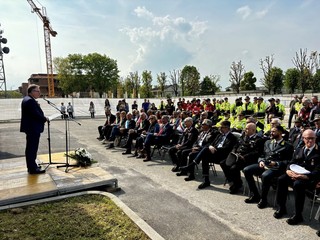 Saluzzo, inaugurazione della nuova sede della Protezione civile nelal ex Caserma Filippi