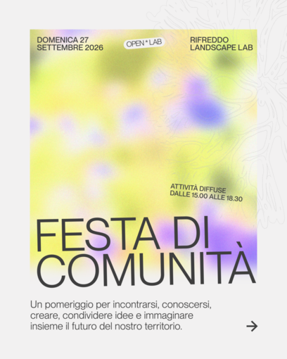 A Rifreddo un pomeriggio per costruire comunità: arriva l’Open Lab A Rifreddo un pomeriggio per costruire comunità: arriva l’Open Lab