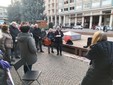 Proteste in piazza, nel febbraio scorso, contro il progetto del Comune