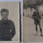 A sinistra il partigiano Gianduia, nell'immagine con un compagno