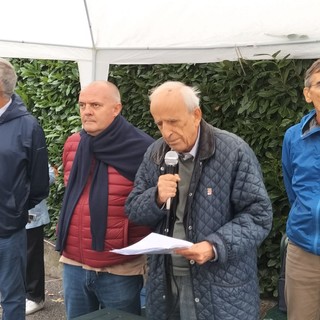 Da sinistra: Paolo Armellini e Giancarlo Boselli, Ugo Sturlese, Claudio Bongiovanni