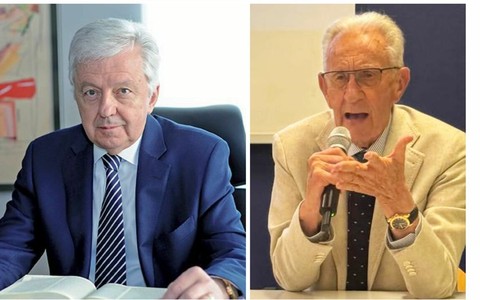 L'avvocato Ponzio (a sx.) e Beppe Ghisolfi