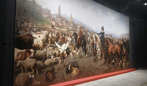 La Fiera di Saluzzo di Carlo Pittara nella nuova sede espositiva nel complesso della Castiglia La Fiera di Saluzzo di Carlo Pittara nella nuova sede espositiva nel complesso della Castiglia