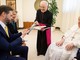 L'incontro di ieri  tra Papa Francesco e JD Vance (foto Vatican News)