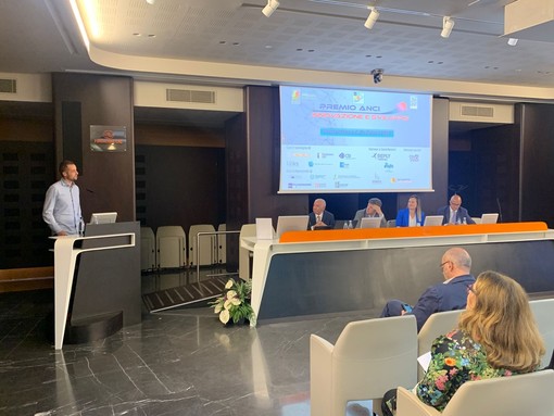 Un momento della presentazione del Premio Anci