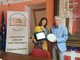 La premiazione della scrittrice francese Geraldine Giraud La premiazione della scrittrice francese Geraldine Giraud