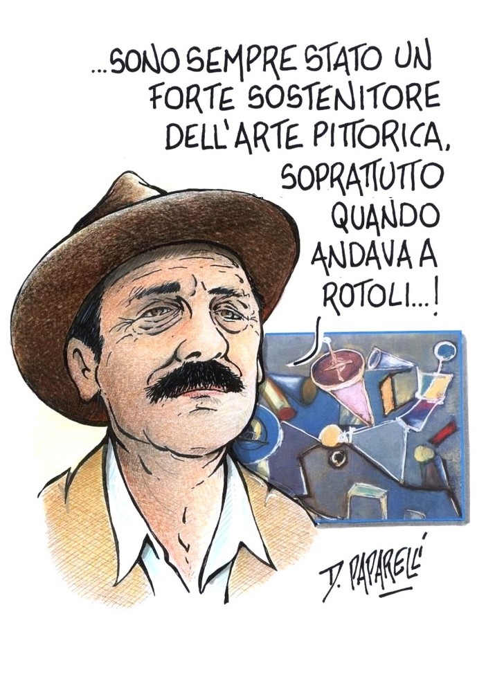 La vignetta di Danilo Paparelli ricorda l'artista Pinot Gallizio nel 60° anniversario della scomparsa
