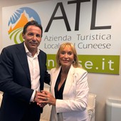 Gabriella Giordano con il presidente uscente Bernardi