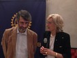 Saluzzo, conviviale Rotary, il relatore Luigi Provero e la presidentessa Enrica Culasso Gastaldi