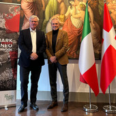 Peter Taksøe-Jensen DK Ambassador in Italy and Davide Lauro ASD Fausto Coppi Peter Taksøe-Jensen DK Ambassador in Italy and Davide Lauro ASD Fausto Coppi