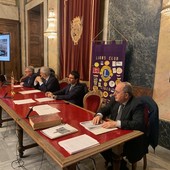 La conferenza stampa di presentazione del progetto di restauro del monumento a Giuseppe Barbaroux