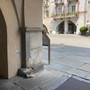 Danneggiamenti ai portici di via Roma