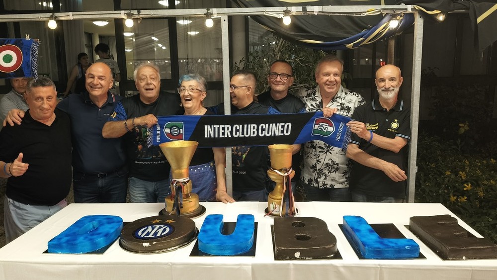 L’Inter Club Cuneo festeggia il 21° Scudetto e la 10ª Coppa Italia