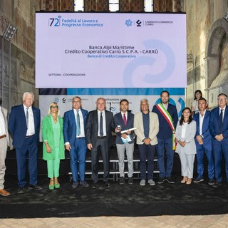 BCC Alpi Marittime premiata per il suo impegno nel progresso economico e sociale del territorio