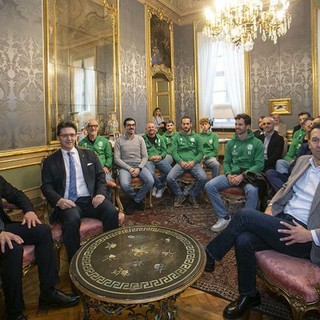 La squadra di Cortemilia a Palazzo Lascaris