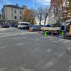 Piazza Cavour prima dei lavori