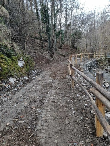 Garessio, conclusi i lavori lungo la passeggiata del Rio San Mauro