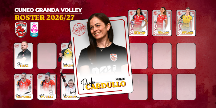 Cuneo Granda Volley e Paola Cardullo avanti insieme: ancora vice allenatrice Cuneo Granda Volley e Paola Cardullo avanti insieme: ancora vice allenatrice