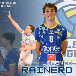 Volley Savigliano, confermato anche il centrale Lorenzo Rainero