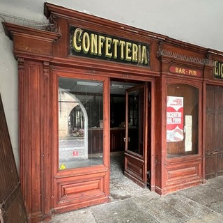 L'antico Bar Commercio di Racconigi che diventerà il "Baricentro"