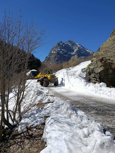 In corso gli interventi per la riapertura della strada provinciale 239 verso le Terme di Valdieri