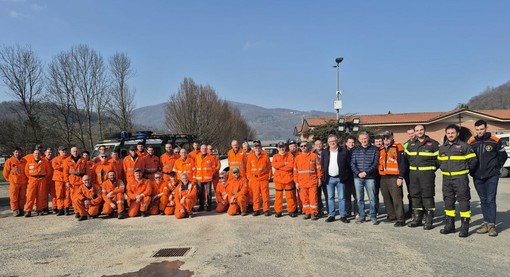 Rossana, esercitazione Aib della Valle Varaita: volontari in azione contro gli incendi boschivi