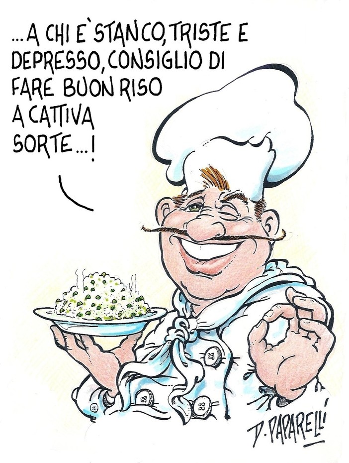 Risò, festival internazionale del riso nella vignetta di Danilo Paparelli
