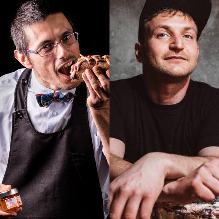 Gli chef Daniele Reponi e “Teo” Villani (dx) sono tra i protagonisti dell’Area Meating Experience Gli chef Daniele Reponi e “Teo” Villani (dx) sono tra i protagonisti dell’Area Meating Experience