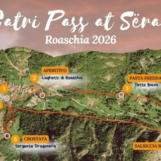 A Roaschia torna “Catri Pass at Sëra”: passeggiata al tramonto tra buon cibo, musica e compagnia
