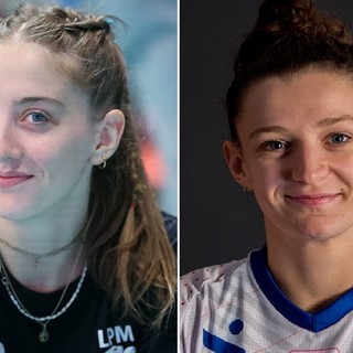 Le centrali Chiara Riparbelli (Pecchenino) e Valeria Pizzolato
