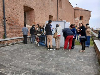 Saluzzo, Castiglia: immagini dalla inaugurazione della mostra Reminiscence dell'artista Francesca Casale "Sensu"