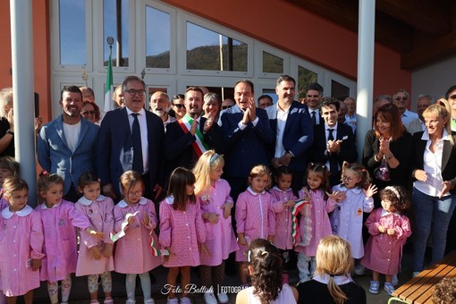 L'inaugurazione del nuovo polo scolastico (Foto Battisti)