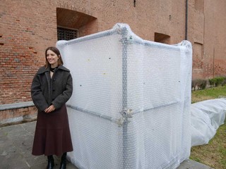 Saluzzo, Castiglia: immagini dalla inaugurazione della mostra Reminiscence dell'artista Francesca Casale "Sensu"