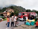 Il presidio per l'emergenza sul posto (Foto Tevino) Il presidio per l'emergenza sul posto (Foto Tevino)