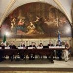 L'intervento nella Sala del Cenacolo della Camera dei Deputati L'intervento nella Sala del Cenacolo della Camera dei Deputati