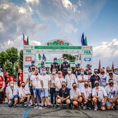 Il Cinzano Rally Team sul podio 2020: la forza del gruppo.
